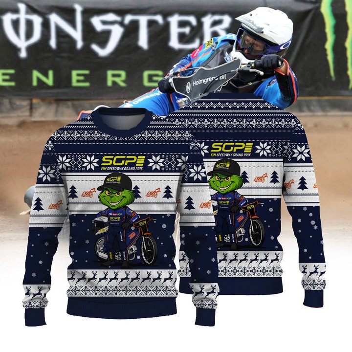 Andzejs Lebedevs × Grinch | FIM Speedway SGP Christmas Ugly Sweater