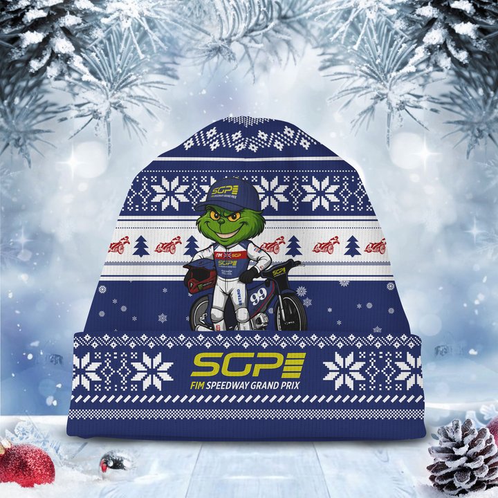 Dan Bewley × Grinch Speedway SGP Christmas Beanie Hat