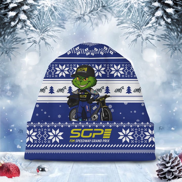 Jack Holder × Grinch Speedway SGP Christmas Beanie Hat