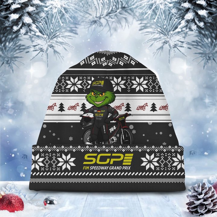 Kai Huckenbeck × Grinch Speedway SGP Christmas Beanie Hat