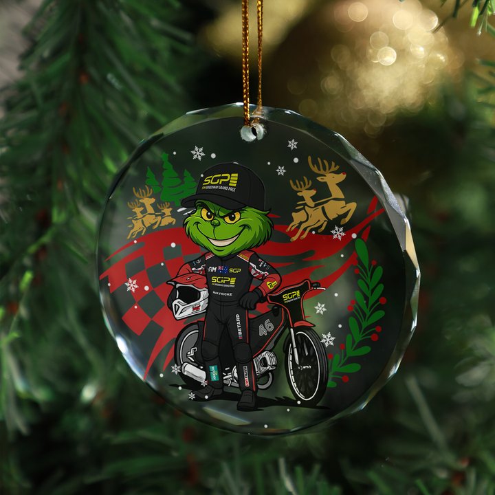 Max Fricke x Grinch Glass Ornament