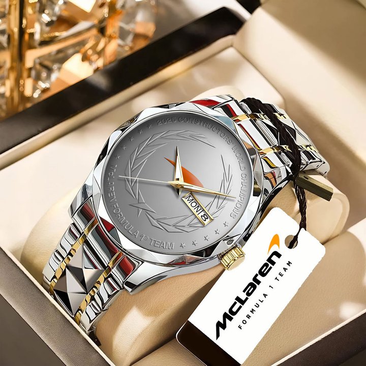 McLaren Formula 1 Team 2025 Constructors’ 10 Times Alloy Luxury Quartz Watch VII