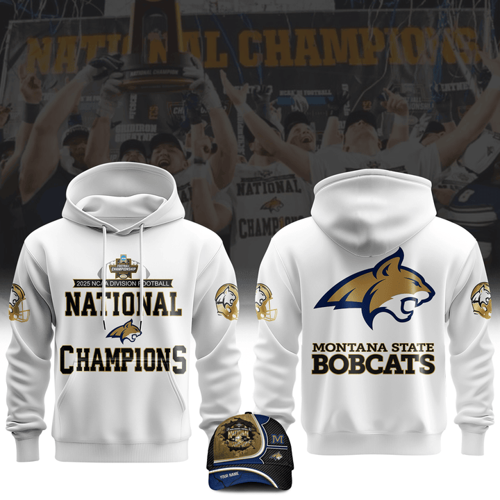 MSU Bobcats 2025 NCAA FCS Football National Champions Hoodie Limited Edition II