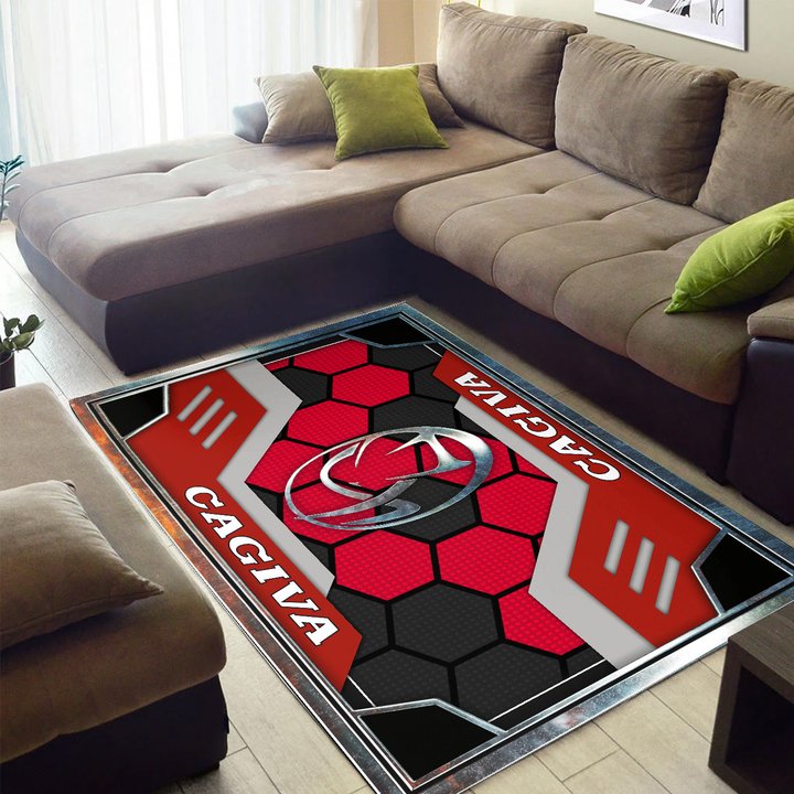 Cagiva Inspired Motorcycle Rugs
