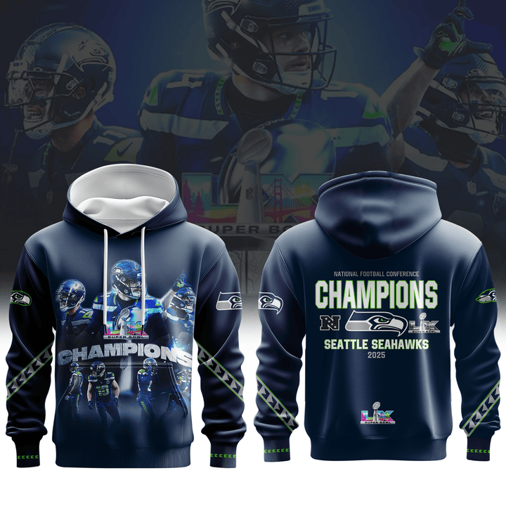 Seattle Seahawks 2026 Super Bowl Champions 3D Apparel Hoodie, Kid Hoodie, T Shirt, Zip Hoodie, Sweatshirt