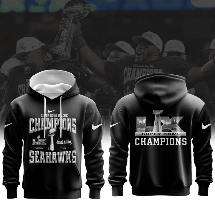 Seattle Seahawks 2026 Super Bowl Champions 3D Apparel