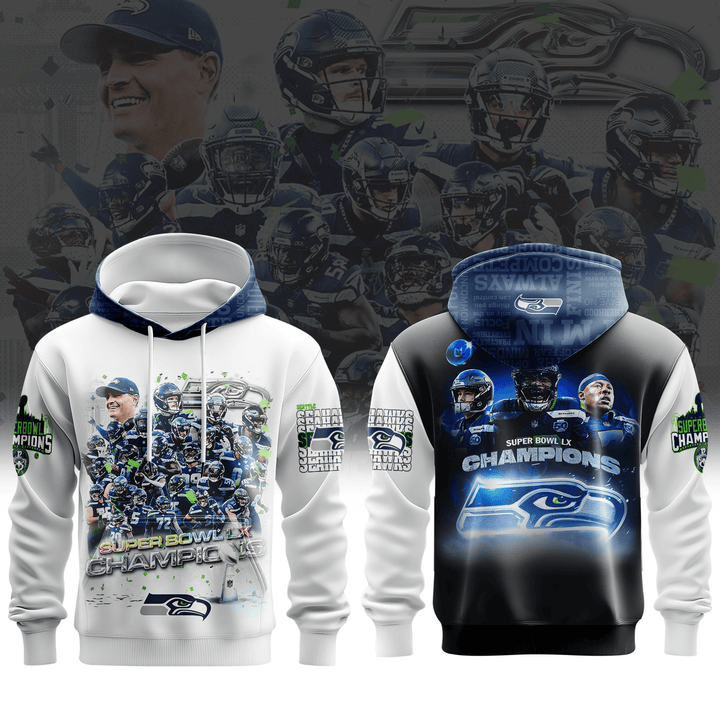 Seattle Seahawks 2026 Super Bowl Champions 3D Apparel IV