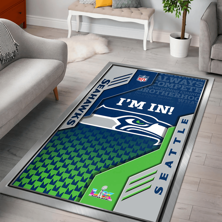 Seattle Seahawks 2026 Super Bowl Champions Inspired Rugs