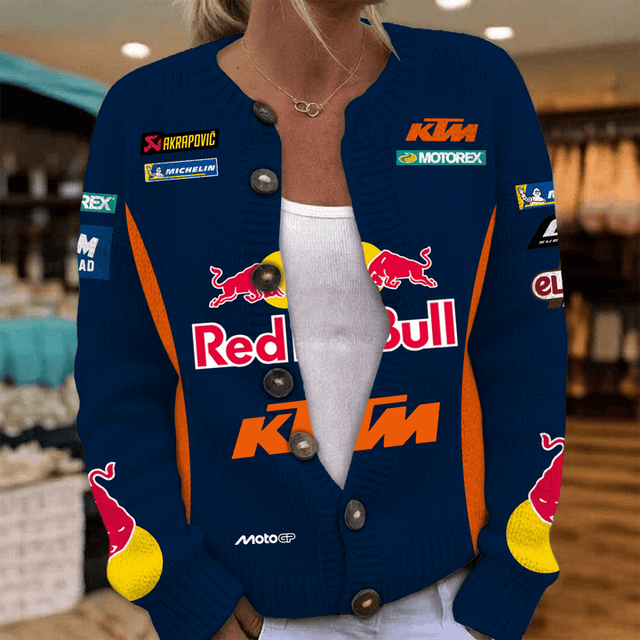 Red Bull KTM Factory Racing Inspired Knit Cardigan