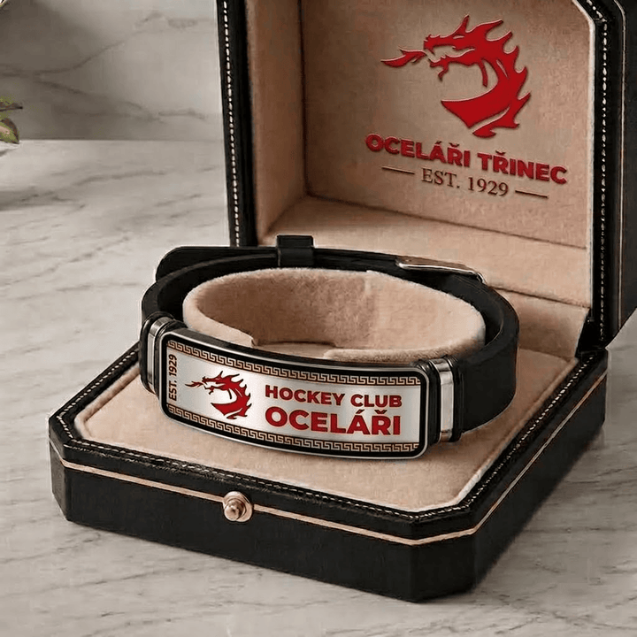 HC Oceláři Třinec Czech Extraliga Personalized Bracelet