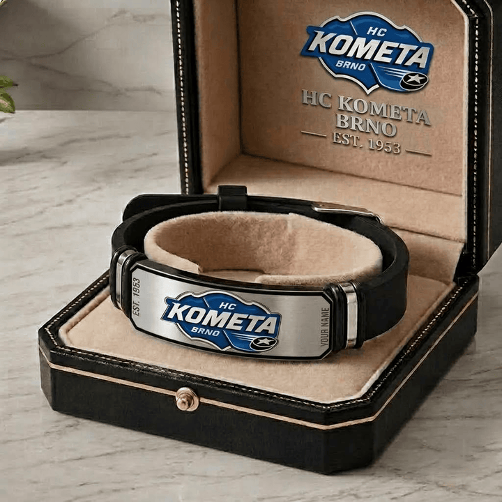 HC Kometa Brno Czech Extraliga Personalized Bracelet