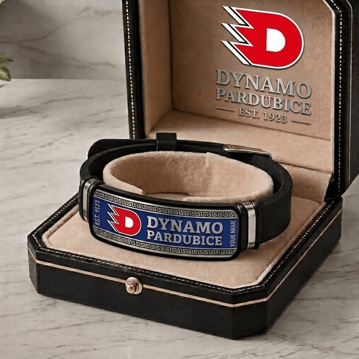HC Dynamo Pardubice Czech Extraliga Personalized Bracelet
