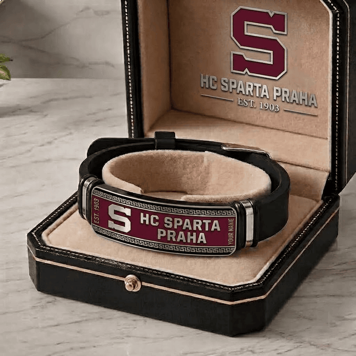 HC Sparta Praha Czech Extraliga Personalized Bracelet
