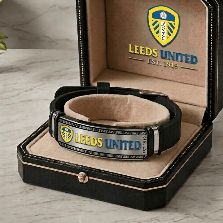Leeds United EPL Personalized Bracelet