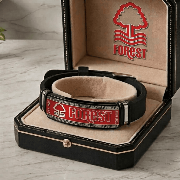 Nottingham Forest EPL Personalized Bracelet