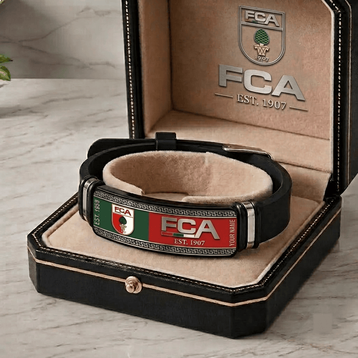 FC Augsburg Budesliga Personalized Bracelet
