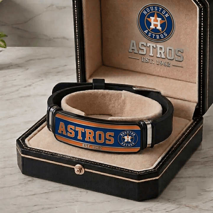Houston Astros MLB Personalized Bracelet