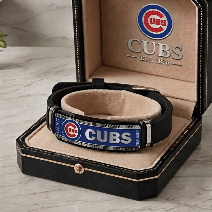 Chicago Cubs MLB Personalized Bracelet