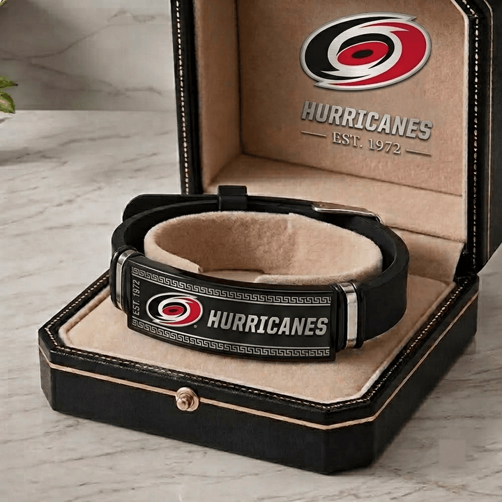 Carolina Hurricanes NHL Personalized Bracelet