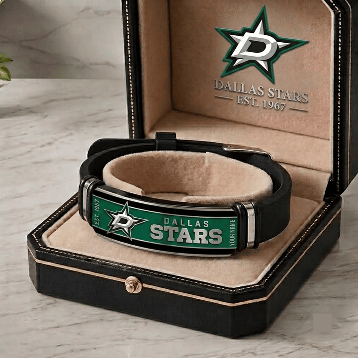 Dallas Stars NHL Personalized Bracelet