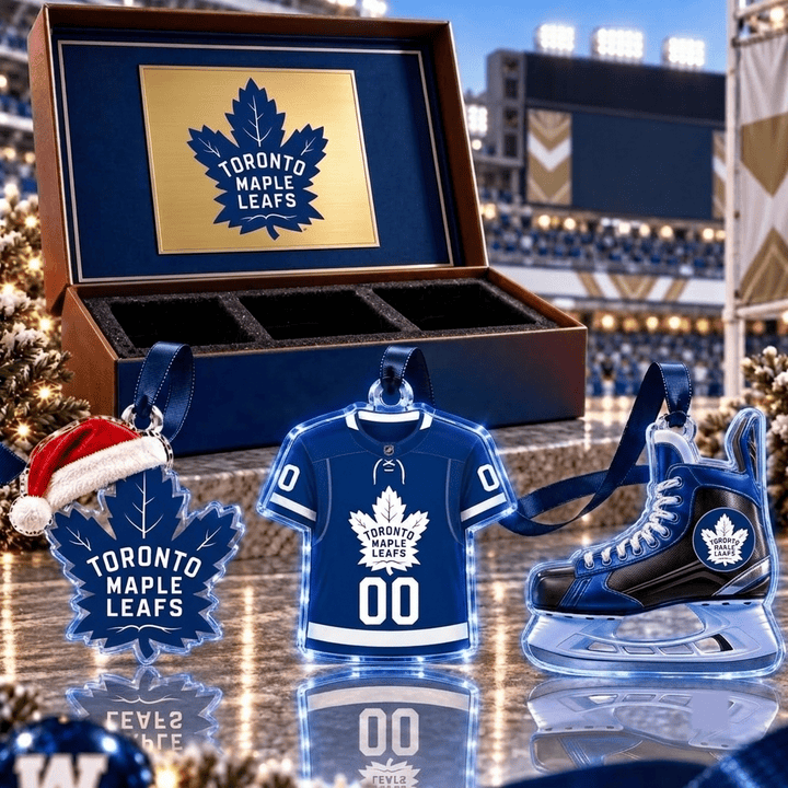 Toronto Maple Leafs NHL Team Full Set 3 Acrylic Ornament