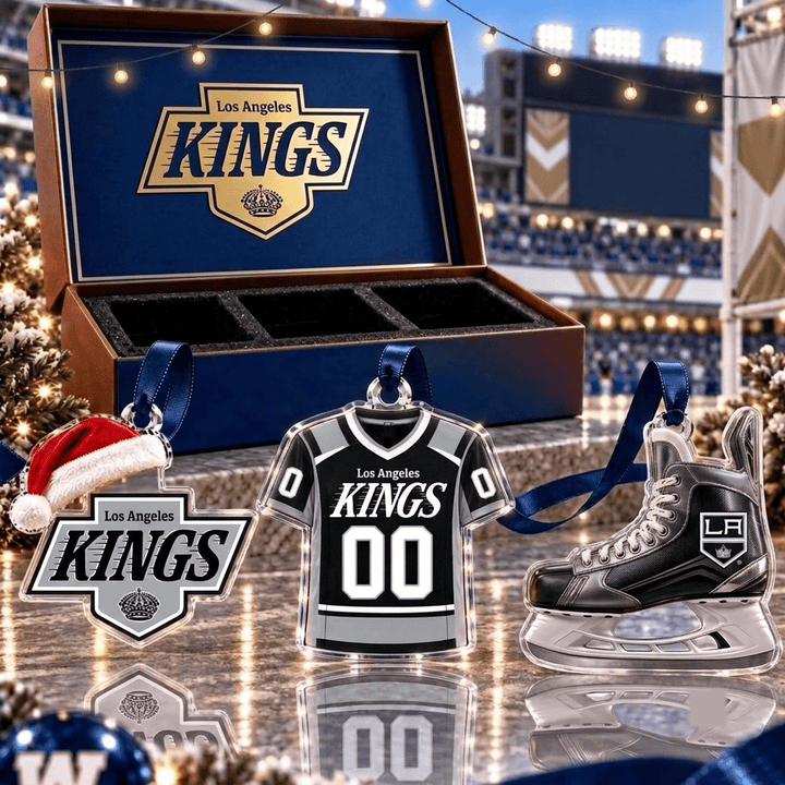 Los Angeles Kings NHL Team Full Set 3 Acrylic Ornament