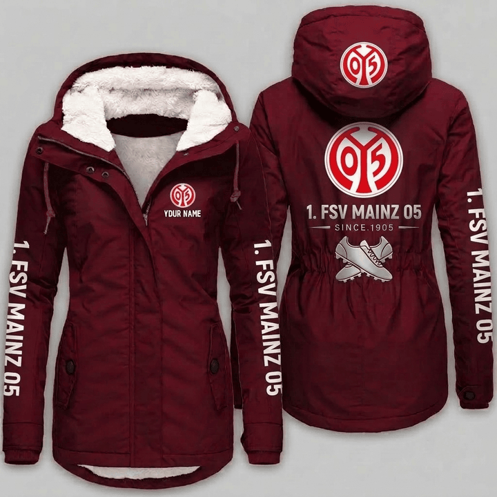 1. FSV Mainz 05 Bundesliga Woman Winter Fleece Jacket Custom Name