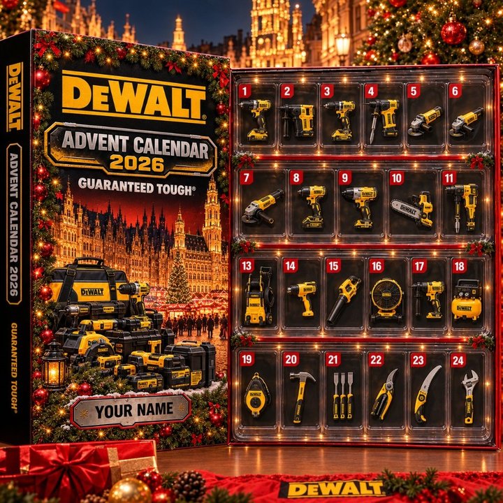 DEWALT Advent calendar Full Box Christmas Gifts Custom Name