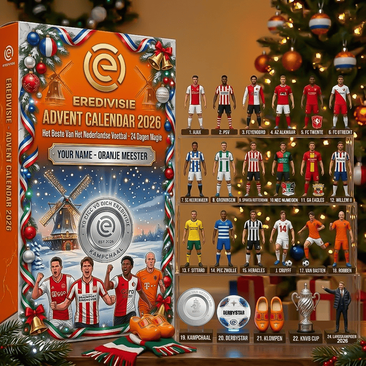EREDIVISIE Advent calendar Full Box Christmas Gifts Custom Name