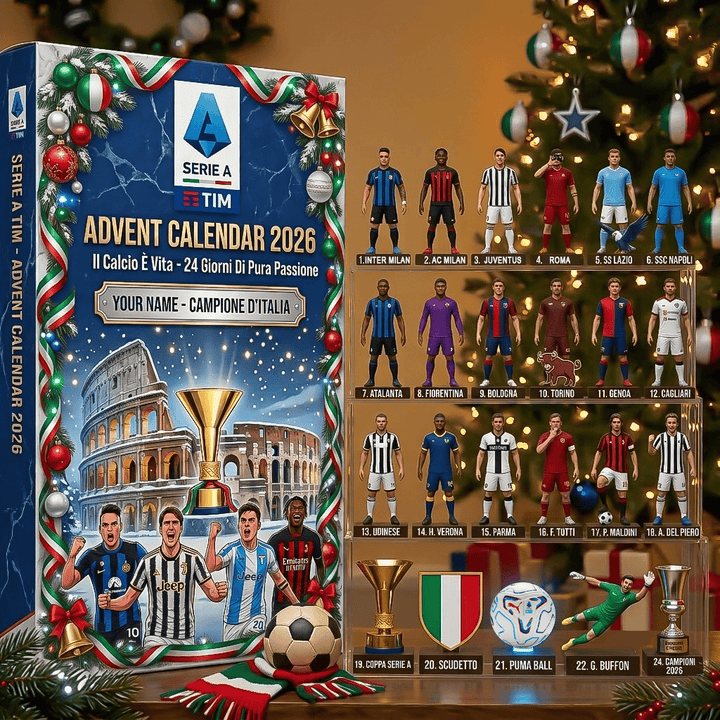 SERIE A Advent calendar Full Box Christmas Gifts Custom Name