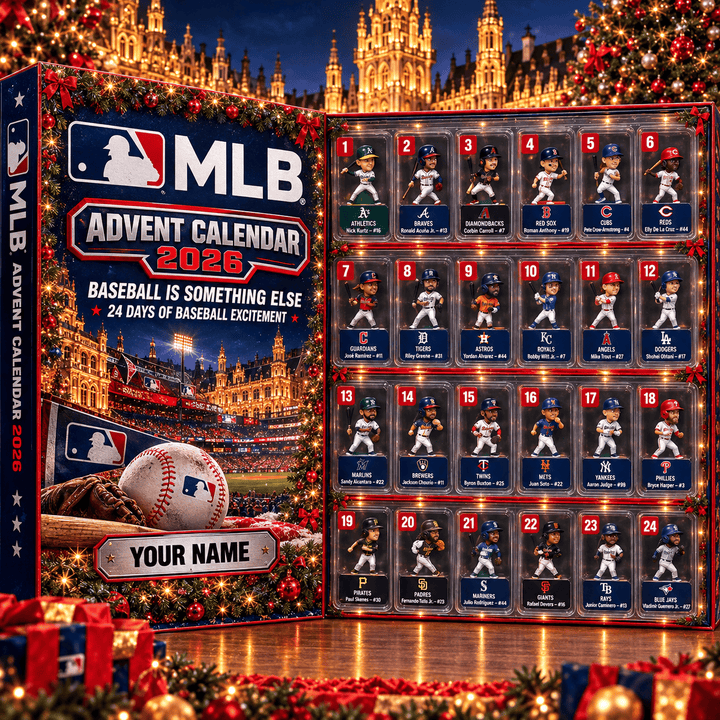 MLB Advent calendar Full Box Christmas Gifts Custom Name Style 1