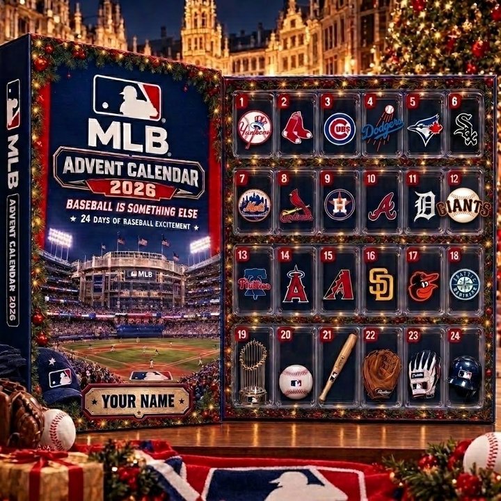 MLB Advent calendar Full Box Christmas Gifts Custom Name Style 2