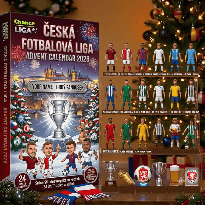 Czech First League Advent calendar Full Box Christmas Gifts Custom Name