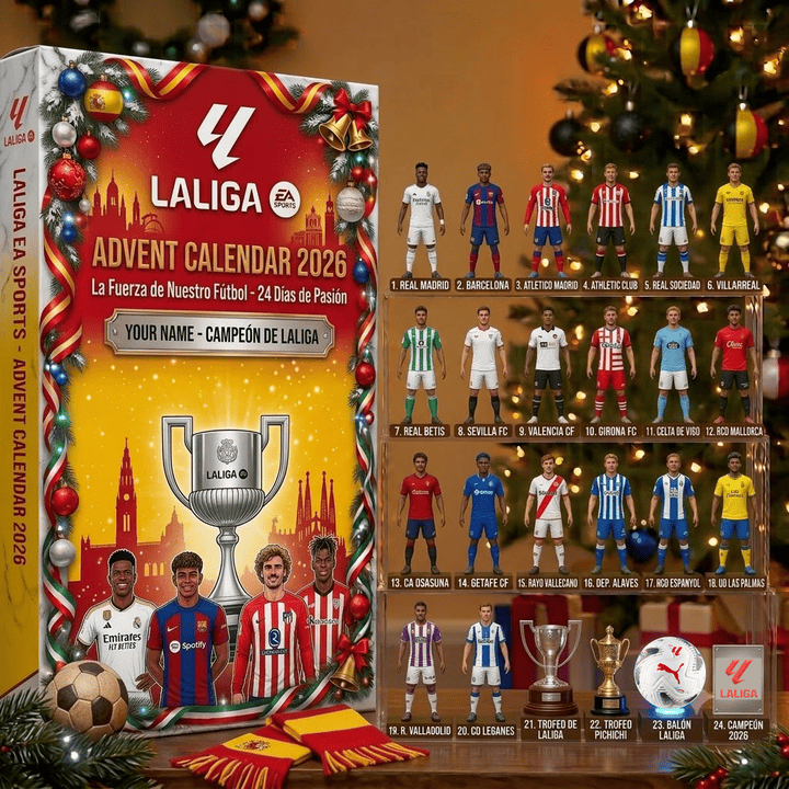 La Liga Advent calendar Full Box Christmas Gifts Custom Name