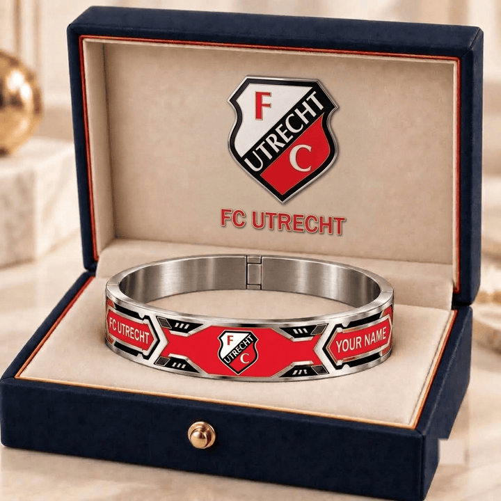 FC Utrecht Eredivisie Personalized Bracelet Style 2