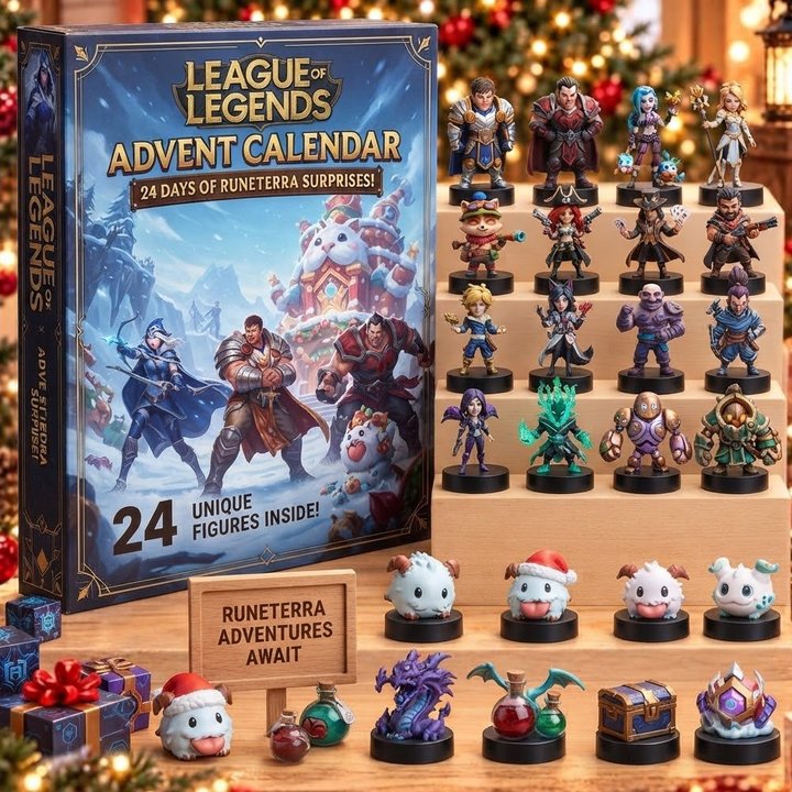 League of Legends Advent calendar Full Box Christmas Gifts Custom Name