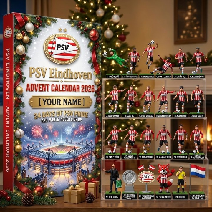 PSV Eindhoven Eredivisie Advent calendar Full Box Christmas Gifts Custom Name