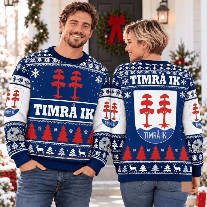 Timrå IK SHL Christmas Ugly Sweatshirt Custom Any name