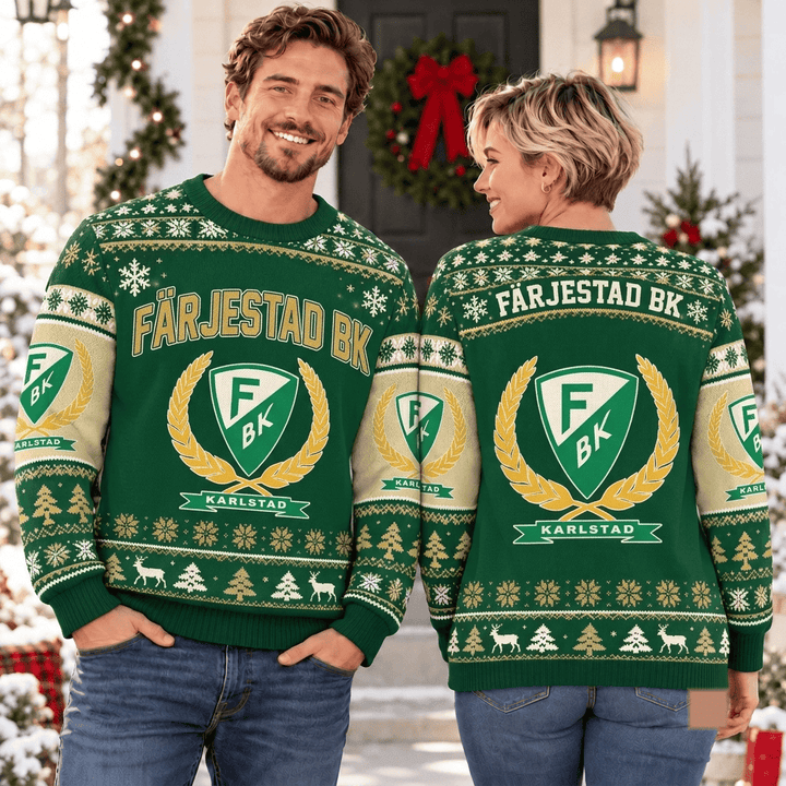 Färjestad BK SHL Christmas Ugly Sweatshirt Custom Any name