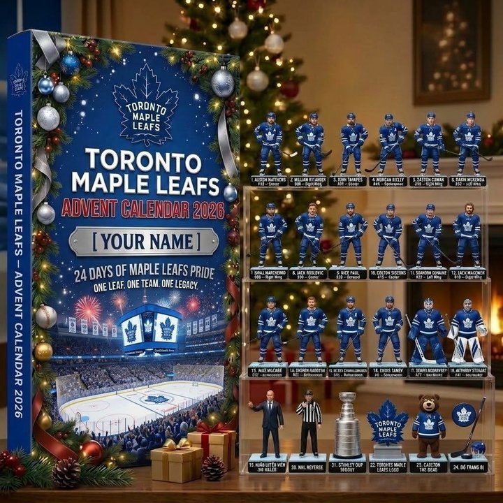 Toronto Maple Leafs NHL Advent calendar Full Box Christmas Gifts Custom Name