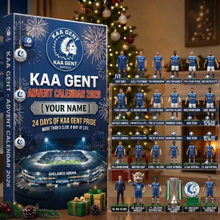 KAA Gent Belgian Pro League Advent calendar Full Box Christmas Gifts Custom Name