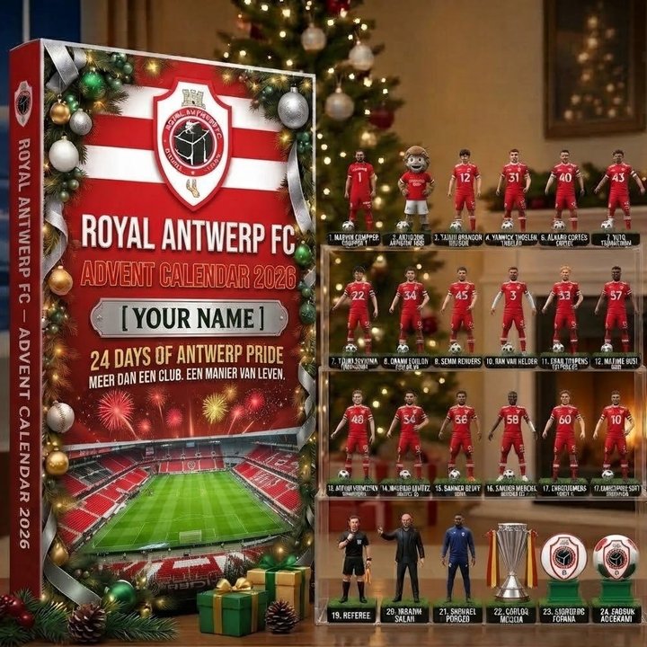 Royal Antwerp Belgian Pro League Advent calendar Full Box Christmas Gifts Custom Name