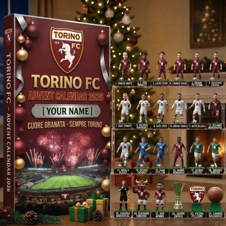 Torino SERIE A Advent calendar Full Box Christmas Gifts Custom Name