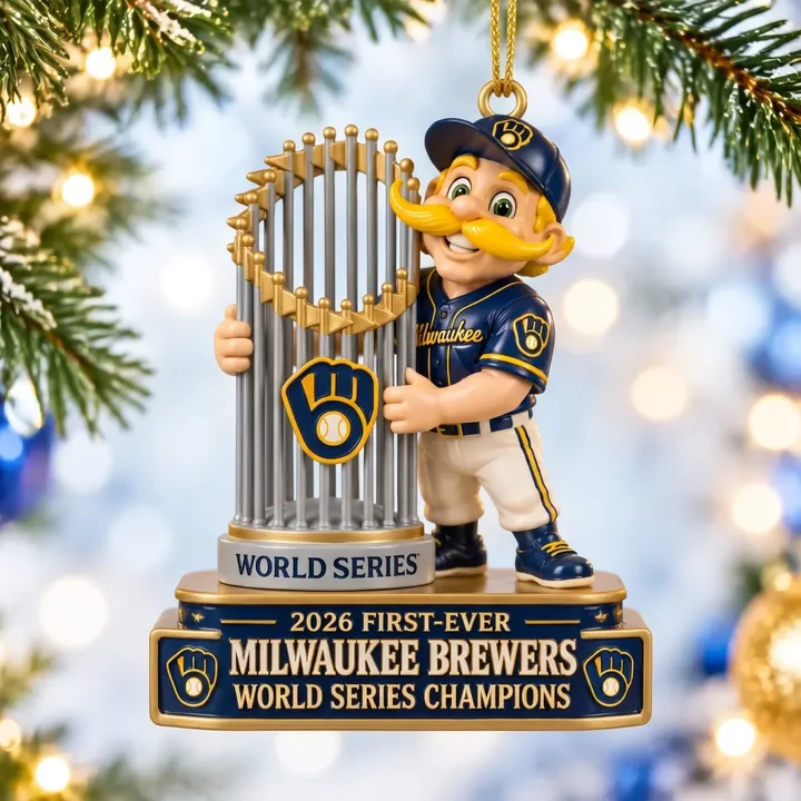 Milwaukee Brewers 2026 World Series Champions Limited Edition Holiday Ornament