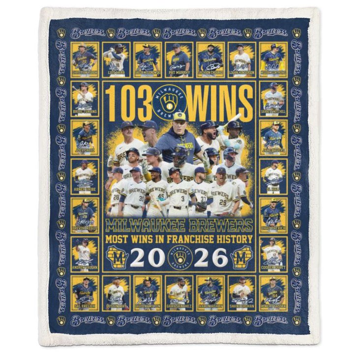 Milwaukee Brewers 2026 World Series Champions Limited Edition Blanket