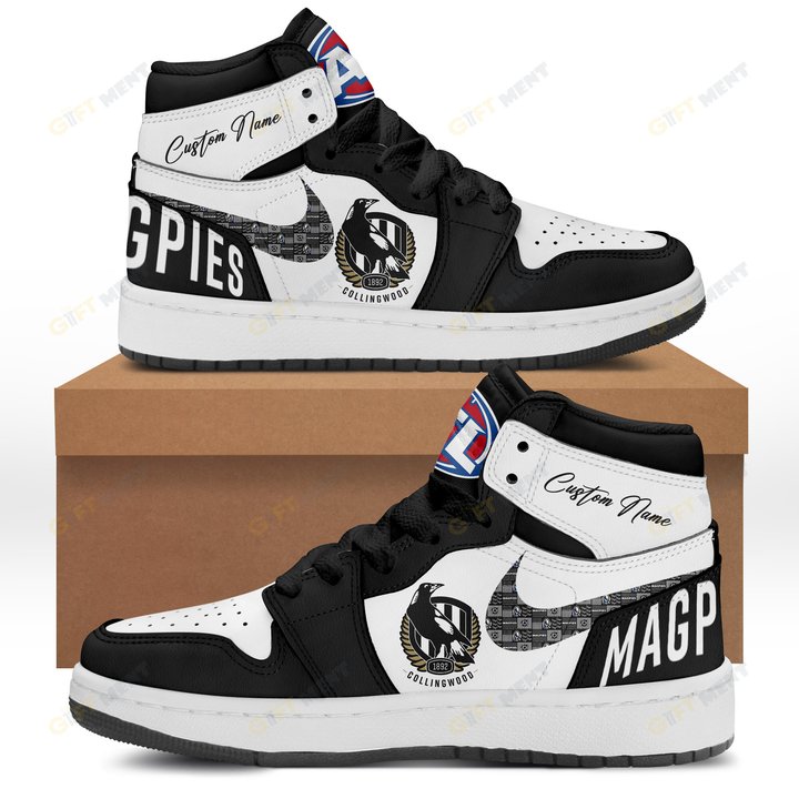 Personalized AFL Collingwood Magpies Air Jordan 1