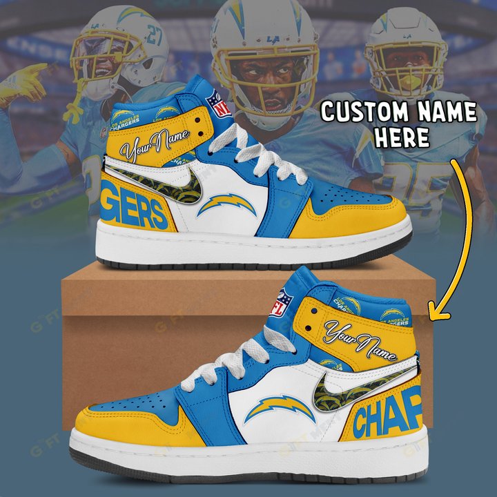 PERSONALIZED Los Angeles Chargers – Air Jordan 1