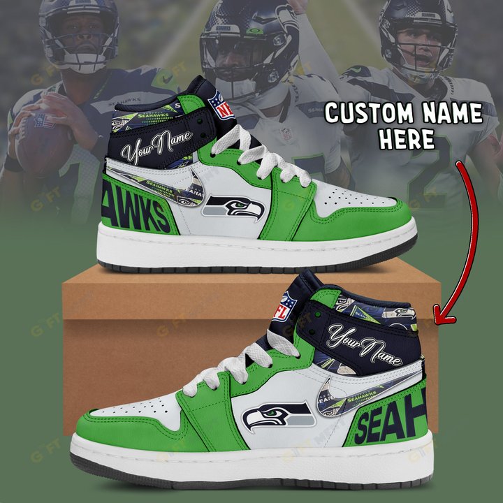 PERSONALIZED Seattle Seahawks– Air Jordan 1