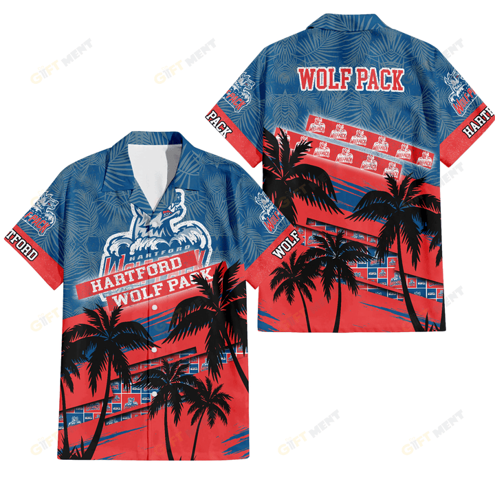 AHL Hartford Wolf Pack Hawaiian Shirt