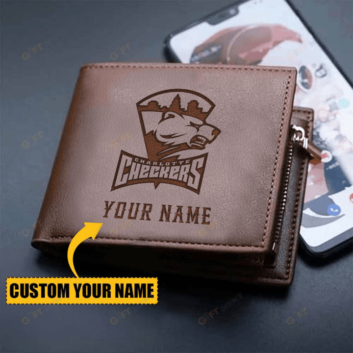 Charlotte Checkers Leather Wallet